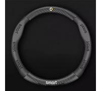 TAKESH Funda Volante Coche, para Mercedes Benz Smart Fortwo 450 Suave Funda de Microfibra Protector Antideslizante Accesorios de Interior Coche,Black-O