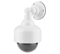 takestop® Cámara falsa YF de ángulo recto Dome Dummy Speed LED IR parpadeante cámara impermeable videovigilancia