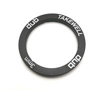 takewell Espaciador de pedalier Dub para instalación de pedalier SRAM Dub, Aluminio, Negro, 1 Pieza, tamaño: 3 mm. El Espaciador de aleación de Aluminio reemplaza al Espaciador de plástico.