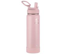 Takeya Actives 24 oz Vacuum Insulated Stainless Steel Water Bottle with Straw Lid Premium Quality Blush