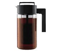 Takeya Cafetera Cold Brew, 1 cuarto de galón, jarra Tritan negra con tapa sin fugas