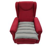 TAKIMED Cojín de cinco secciones de fibra hueca siliconada antiescaras, ortopédico para sillón, cojín y respaldo para sillón, producto artesanal fabricado en Italia. (gris)