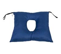 TAKIMED Cojín de Fibra Hueca siliconada, Almohada antidecúbito, cojín con Orificio Central, Almohada ortopédico para Silla de Ruedas.