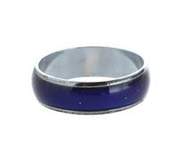 Takingup 3 uds anillo de humor temperatura emoción sensación cambiar anillos de Color personalidad pareja anillos joyería temperatura