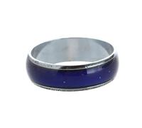 Takingup Anillos de temperatura, 3 piezas Anillo de humor Emoción Cambio de color Joyería para anillos de pareja de personalidad Anillo de humor negro