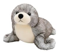 Takingup Animal de Peluche de Foca Realista de 11, 8 Pulgadas, Juguete de Peluche de mar Suave para niños decoración del hogar Gris, Animal de de Leones Marinos