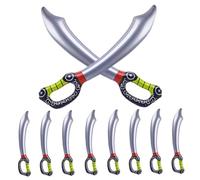Takingup Espada Pirata para niños, 10 Piezas de Espadas inflables Divertidas de 27, 6 Pulgadas, plástico Seguro, explota con válvula para Suministros de Fiesta, Espadas inflables