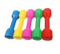 Takingup Juego de 5 Mancuernas Coloridas para niños, Pesas de Entrenamiento sensorial de plástico Ligero con Agarre Suave para Preescolar, Mancuernas para niños