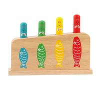 Takingup Juguete emergente para bebé |.1 Juego de Juguetes emergentes para bebés de Madera Multicolor, con 4 Patrones de Gatos, Juguetes educativos Montessori para niños y niñas a Partir de 3 años