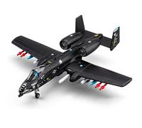 Takingup Kit de Modelo A-10 Warthog: Modelo de avión Realista y Genial con misiles, Armas y Ruedas de Combate Desmontables, avión fácil de Montar para niños Adultos