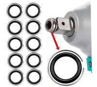 Takingup Llave de impacto, 10 juegos de anillos de retención de impacto de plástico 1/2 con junta tórica para instalar piezas de herramientas y accesorios