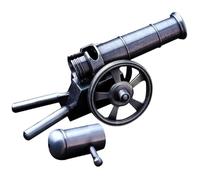 Takingup Modelo Educativo Decorativo De Cañón De Juguete De Aleación De Zinc En Miniatura Proporcional Realista De 5 Pulgadas para La Oficina En Casa - Mini Cañón