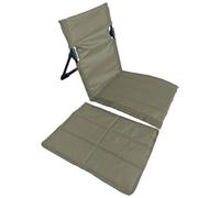 Takingup Silla de Playa portátil, sillas de Playa Plegables para Adultos - Silla de salón portátil Ligera con Juego de Alfombrilla para Viajes, Camping, Picnic, Verde (16.34 x 4.53 x 4.53 Pulgadas)