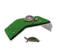 Takingup Tortuga Tomando el Sol con Ventosa, Escalera de Resina para Subir, terraza de Descanso para Reptiles, Ranas, Tortugas, muelles