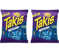 Takis Blue Heat 93 g Tortilla Chips, Pimienta Caliente, Snacks mexicanos picantes originales, crujientes, picante, vegano, importado, ideal para fiestas con Kajal