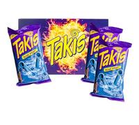 Takis Blue Heat - Pack de 3 (3 × 100 g) - crujientes chips de maíz enrolladas con intenso sabor a chile y lima - azules, atrevidas y perfectas para los amantes del picante