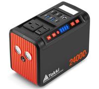 Takki 88.8Wh - Estación de energía portátil con batería de litio, generador solar con 120 W pico de salida de CA batería de respaldo para camping, uso doméstico y emergencia (panel solar opcional)