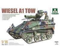 Takom 1011 - Wiesel A1 Remolque - Alemán Tanque Plástico Kit Modelo 1/16 Escala