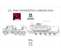 Takom 5002X Tanque Americano transporter M1070 & M1000+ M1A2 Abrams 1/72 Plastic
