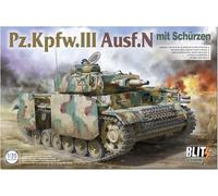 Takom 8005 _ Pz.Kpfw.III AUSF.N con Schürzen. Maqueta Tanque aleman Escala 1:35