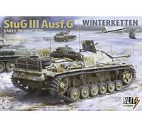 Tacom Blitz TKOB8010 1/35 - Pistola de asalto número 3 del ejército alemán tipo G, modelo temprano con modelo de plástico Winterketten, color moldeado