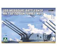 TAKOM TKO5015 5015 USS Missouri Mk.7 16inch/50 - Torre de cañón n.º 1 (escala 1:72)