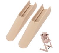 TAKONE - Extensiones de asiento antivuelco para Tripp Trapp, compatible con los accesorios Stokke Tripp Trapp, kit de flotación seguro para tronas altas (color madera)