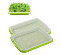 Takone - Juego de 2 cuencos de cultivo de berros, 22 cm, pequeñas bandejas para germinar, ideal como caja de brotes para semillas germinadas, juego de iniciación para brotes, microverdes y berros
