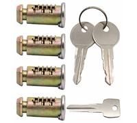TAKONE Juego de cerradura Thule compatible con 4 cilindros y 2 llaves de repuesto