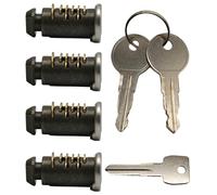 TAKONE Juego de cerradura y llave de repuesto para Thule - 4 cilindros de bloqueo de cobre, 2 llaves y 1 llave de control, cerradura premium para caja de techo y piezas de repuesto para portaequipajes