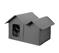 TAKOXIA Cama plegable para dormir al aire libre, bonita casa cueva al aire libre, refugio para perros para cuatro estaciones, resistente al viento, casa para mascotas
