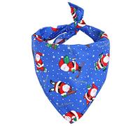 TAKOXIA Pañuelos de Navidad para perros, fáciles de llevar, cómodos, bufanda de Papá Noel, amplia aplicación, baberos, regalo para el hogar