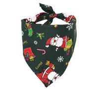 TAKOXIA Pañuelos de Navidad para perros, fáciles de llevar, cómodos, bufanda de Papá Noel, amplia aplicación, baberos, regalo para el hogar