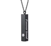 TAKOXIA Urna de cremación con incrustaciones de diamante, joyería de cremación para mascotas, joyería creativa para cenizas de mascotas