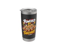 Takoyaki Japanese Street Food Octopus Balls Vaso térmico de acero inoxidable de doble pared