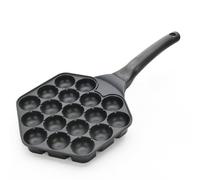 Takoyaki Pan, 18-Cavity Takoyaki Ball Maker Cookware, Nonstick Mold for Round Pancakes and Octopus Balls, Ideal for Japanese Food Lovers, Beginners, Housewife, Professionals 16.73x7.68in