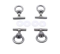 TAKPART Juego de 4 tornillos de fijación de 25 mm, sistema de fijación de carga, tornillo en T M8, tuerca de ojal para autobús Multivan VW T5 T6