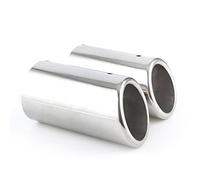 Takpart - Punta silenciadora embellecedora para tubo de escape en acero inoxidable, 2 unidades