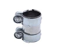 TAKPART - Tubo de escape con doble pinza (diámetro: 55 mm x 95 mm, 1 K0253141M, plateado).