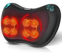 TAKRINK Cojín de Masaje Eléctrico Masajeador Almohada Masajeador Shiatsu con 3 Niveles de Tejidos para Cuello Hombros Espalda Piernas Pies Alivio del Dolor Muscular para Oficina Hogar