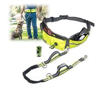TAKSIN The Ultimate - Sistema de correa de perro manos libres para caminar, correr, senderismo, entrenamiento, correa elástica reflectante, soporte para golosinas, dispensador de bolsas para