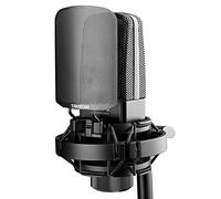Takstar Micrófono de grabación con diafragma chapado en oro grande de 34 mm, micrófono de condensador XLR, soporte de choque, parabrisas, micrófono de estudio para transmisiones, transmisión de