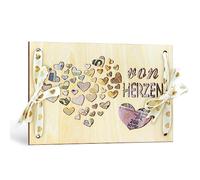 TAKULA dia de la Madre,Un Regalo de Amor de Corazón Con una Cinta Dorada de Corazón,Regalos Personalizados,Regalar Dinero Boda|VON HERZEN (18 * 12cm)