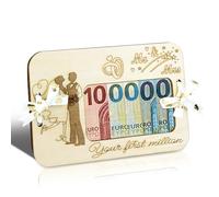 TAKULA Regalo Boda Para Novios de Madera,Regalos Originales para Parejas,Regalos de Boda Forma Original de Regalar Dinero,Regalar Dinero Boda|Mr&Mrs