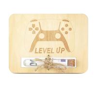 TAKULA Regalo de dinero, tarjeta de cumpleaños, regalo de dinero, tarjeta de cumpleaños, relleno de deseos, regalo de dinero, decoración para gamer, regalo para videojuegos, Level Up