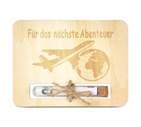 TAKULA Regalos de dinero para cumpleaños, avión regalo, caja de viaje, hucha de vacaciones, regalo para viajes por el mundo, regalos para los amantes de los viajes, próxima aventura
