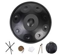 TAKUNE HANDPAN DRUM 9/10/12 Notas Handpan De Acero 440hz/432hz Instrumento De Tambor De Mano De Acero 22 Pulgadas En D Percusión Armónica Menor For Curación De Sonido, Meditación Personal (Color : Bl