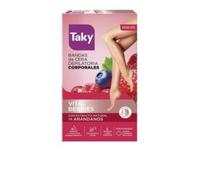 Taky Vital Berries Bandas de Cera Depilatoria Corporales, Pack de 3 x 16 Bandas + 2 Toallitas, con Extracto Natural de Arándanos