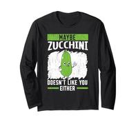 Tal Vez al calabacín Tampoco le Gustas Vegano Vegetariano Manga Larga