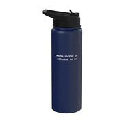 Tal vez el café es adicto a mí amante del café con cafeína Stainless Steel Insulated Water Bottle